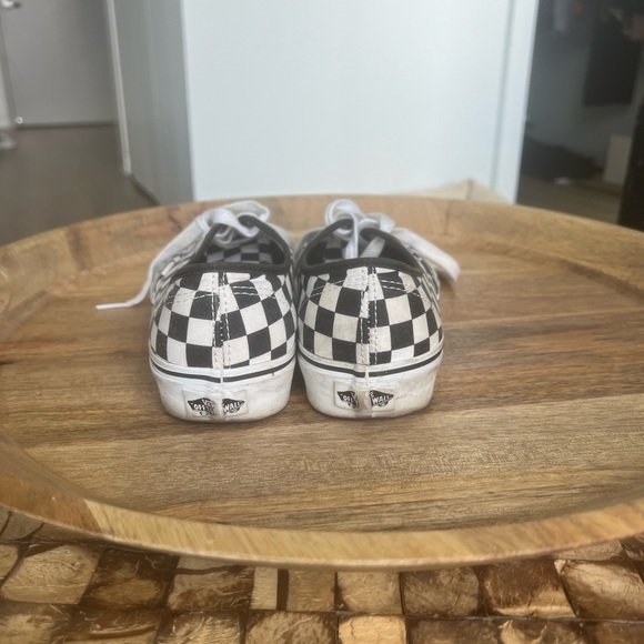 Vans Black and White Checkered Sneakers - Picture 4 of 5
